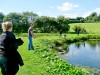 Corporate fly fishing day at Cameley lodge