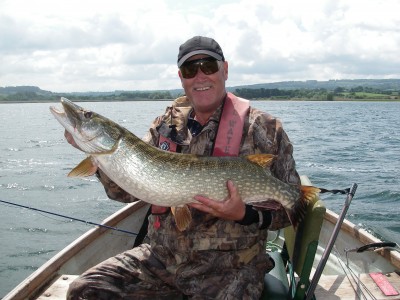 Trev Simpson's PB fly caught 23 pounder from Chew