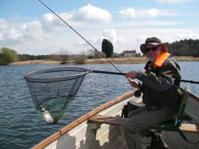 Mike Brown with a Herons Green rainbow