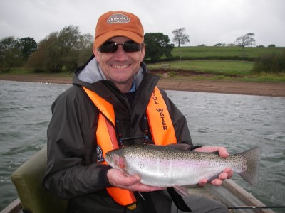Andy Lucas with 4lb Blagdon Rainbow